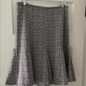 Susan Bristol Black and White A-Line Skirt